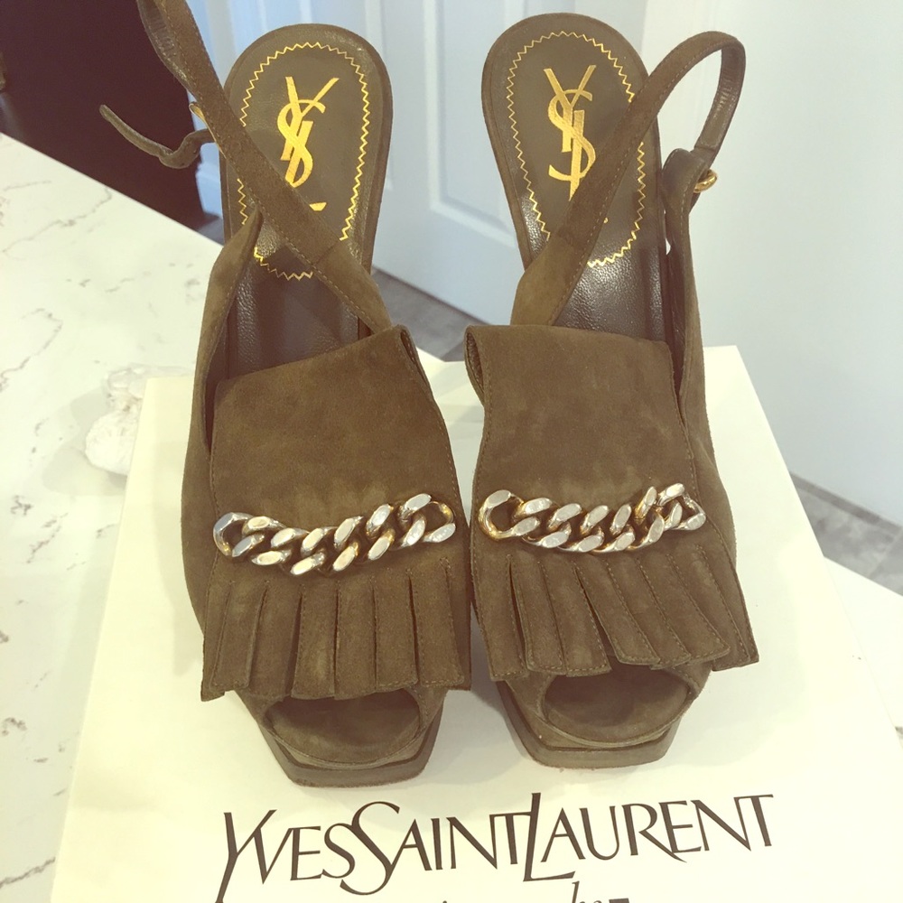 Saint Laurent sling back